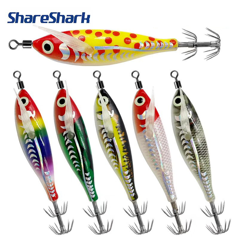 Fishing Lure Kit - شاريشارك 6 قطع/كيس، خطاف صيد الروبيان