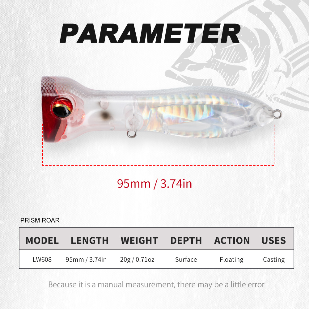 طعم صيد عائم للسطح من هنتهاوس  - مراجعة Fishing Lure Popper وسعره